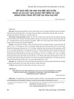 Kết quả điều trị ung thư biểu mô tuyến phần xa dạ dày giai đoạn tiến triển tại chỗ bằng phẫu thuật kết hợp xạ-hóa sau mổ