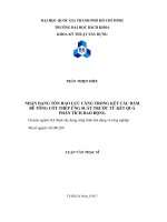 Nhận dạng tổn hao lực căng trong kết cấu dầm bê tông cốt thép ứng suất trước từ kết quả phân tích dao động