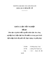 Khóa luận tốt nghiệp: Đào tạo và phát triển nguồn nhân lực cho CNH-HĐH