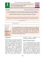 A new technique for correction of intussusception in Kankrej bullock