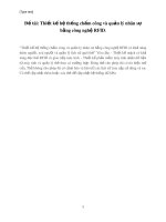 Đề tài: Thiết kế hệ thống chấm công và quản lý nhân sự bằng công nghệ RFID