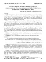 Giá trị của phân áp CO2 máu tĩnh mạch (PVCO2) trong đánh giá tình trạng thông khí phổi ở trẻ sơ sinh suy hô hấp tại khoa hồi sức sơ sinh