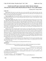 Đánh giá kết quả lâm sàng phẫu thuật nội soi tái tạo dây chằng chéo trước bằng kỹ thuật tất cảbên trong