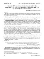 Các yếu tố ảnh hưởng đến thời gian nhập viện và kết cục lâm sàng của bệnh nhân nhồi máu não cấp tại Bệnh viện Đa khoa Đắk Lắk