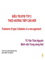Bài giảng với các nội dung (Treatment of type 2 diabetes in a new approach) - TS. Trần Thừa Nguyên