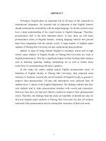 Some typical pronunciation errors made by first year english major students at thuong mai university 