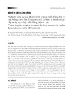 Nghiên cứu sự cải thiện tình trạng mất đồng bộ cơ tim bằng siêu âm Doppler mô cơ tim ở bệnh nhân cấy máy tạo nhịp tái đồng bộ cơ tim