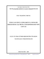 Nâng cao chất lượng dịch vụ chăm sóc khách hàng tại trung tâm kinh doanh VNPT lào cai 