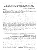 Tỉ lệ tử vong tại thời điểm 30 ngày sau xuất viện trên bệnh nhân xuất huyết não tại Bệnh viện Nhân dân 115