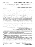 Khảo sát đặc điểm giải phẫu dây chằng vòng khuỷu của người Việt Nam