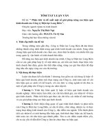 Tóm tắt luận văn Thạc sĩ: Phân tích và đề xuất một số giải pháp nâng cao hiệu quả kinh doanh của Công ty Điện lực Long Biên