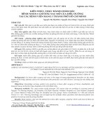 Kiến thức, thực hành chăm sóc bệnh nhân 6 giờ đầu sau mổ của điều dưỡng tại các bệnh viện hạng I thành phố Hồ Chí Minh