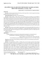 Đặc điểm vàng da kéo dài ở trẻ sơ sinh tại khoa sơ sinh Bệnh viện Nhi Đồng 1 từ 2016-2018