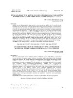 Đánh giá hoạt tính kháng oxy hóa và kháng đái tháo đường in vitro của các cao chiết từ lá cây Cò sen (Miliusa velutina)