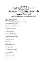 Bài tiểu luận: Xây dựng văn hoá giao tiếp nơi công sở