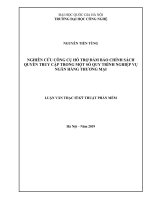 Nghiên cứu công cụ hỗ trợ đảm bảo chính sách quyền truy cập trong một số quy trình nghiệp vụ ngân hàng thương mại 