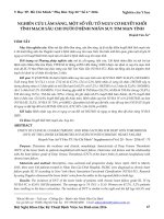 Nghiên cứu lâm sàng, một số yếu tố nguy cơ huyết khối tĩnh mạch sâu chi dưới ở bệnh nhân suy tim mạn tính