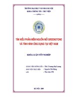 Tóm tắt Khóa luận tốt nghiệp khoa Thư viện - thông tin: Tìm hiểu phần mềm nguồn mở Greenstone và tình hình ứng dụng tại Việt Nam