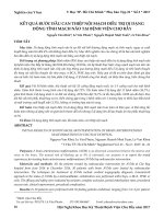 Kết quả bước đầu can thiệp nội mạch điều trị dị dạng động tĩnh mạch não tại Bệnh viện Chợ Rẫy