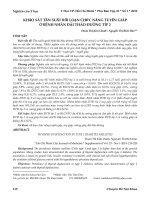 Khảo sát tần suất rối loạn chức năng tuyến giáp ở bệnh nhân đái tháo đường típ 2