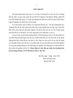 Hoàn thiện tổ chức đào tạo nhân lực bộ phận bàn tại nhà hàng dương, CTCP harmony châu á, hà nội 