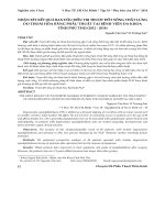 Nhận xét kết quả ban đầu điều trị trượt đốt sống thắt lưng do thoái hóa bằng phẫu thuật tại Bệnh viện Đa khoa tỉnh Phú Thọ (2012-2014)