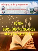 Bài thuyết trình: Đường lối cách mạng của Đảng cộng sản Việt Nam - Chương 5