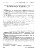 Nghiên cứu đặc điểm những trường hợp áp xe phần phụ điều trị nội khoa thất bại tại Bệnh viện Từ Dũ