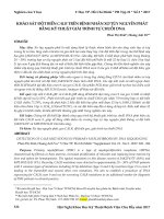 Khảo sát đột biến CALR trên bệnh nhân xơ tủy nguyên phát bằng kỹ thuật giải trình tự chuỗi DNA