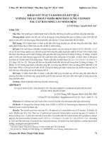 Khảo sát tỉ lệ và đánh giá kết quả vi phẫu thuật thoát vị đĩa đệm thắt lưng tái phát sau cắt bản sống lấy nhân đệm