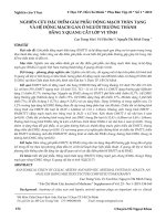 Nghiên cứu đặc điểm giải phẫu động mạch thân tạng và hệ động mạch gan ở người trưởng thành bằng X quang cắt lớp vi tính