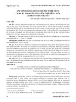 Xác định nồng độ ức chế tối thiểu MIC90 của các vi khuẩn gây viêm phổi bệnh viện tại Bệnh viện Chợ Rẫy