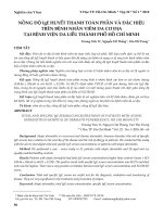 Nồng độ IgE huyết thanh toàn phần và đặc hiệu trên bệnh nhân viêm da cơ địa tại Bệnh viện Da Liễu thành phố Hồ Chí Minh