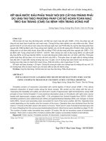 Kết quả bước đầu phẫu thuật nội soi cắt đại tràng phải do ung thư theo phương pháp cắt bỏ hoàn toàn mạc treo đại tràng (CME) tại Bệnh viện Trung Ương Huế