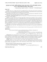 Khảo sát đặc điểm hình ảnh X quang cắt lớp điện toán của u mô đệm đường tiêu hóa