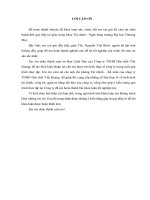 Quản trị hàng tồn kho của công ty TNHH hóa chất việt quang 