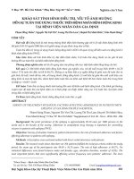 Khảo sát tình hình điều trị, yếu tố ảnh hưởng đến sự tuân thủ dùng thuốc trên bệnh nhân bệnh động kinh tại Bệnh viện Nhân dân Gia Định