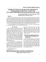 Nghiên cứu phân lập hai hợp chất terpenoid từ phân đoạn dịch chiết ethyl acetat của cây thạch tùng răng cưa (Huperzia serrata (Thunb.) trevis)