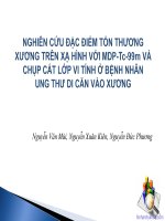 Đề tài: Nghiên cứu đặc điểm tổn thương trên xạ hình với MDP-Tc-99m và chụp cắt lớp vi tính ở bệnh nhân ung thư di căn vào xương