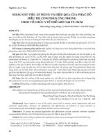 Khảo sát việc áp dụng và hiệu quả của phác đồ điều trị cơn phản ứng phong theo tổ chức y tế thế giới tại tp. HCM