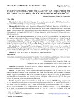 Ứng dụng thở BiPAP cho trẻ sanh non suy hô hấp thất bại với thở NCPAP tại khoa hồi sức sơ sinh Bệnh viện Nhi Đồng 1