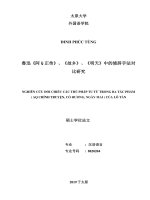 Nghiên cứu đối chiếu các thủ pháp tu từ trong ba tác phẩm (AQ chính truyện, cố hương, ngày mai) của lỗ tấn 