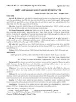 Chất lượng giấc ngủ ở người bệnh suy tim