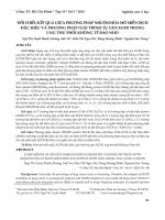 Đối chiếu kết quả giữa phương pháp nhuộm hóa mô miễn dịch đặc hiệu và phương pháp giải trình tự gen EGFR trong ung thư phổi không tế bào nhỏ