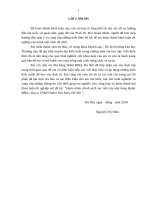 Hoàn thiện chính sách xúc tiến của nhà hàng habit BBQ, công ty TNHH habit việt nam, hà nội 