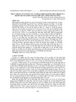 Thực trạng về nguồn lực và hoạt động khám chữa bệnh của Bệnh viện Đa khoa huyện Phổ Yên, tỉnh Thái Nguyên