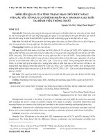 Mối liên quan của tình trạng hạn chế chức năng với các yếu tố nguy cơ ở bệnh nhân suy tim mạn cao tuổi tại Bệnh viện Thống Nhất