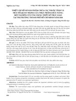 Thiết lập hồ sơ sản phẩm chứa các thuộc tính và mức độ quan trọng của thực phẩm chức năng: Một nghiên cứu ứng dụng thiết kế trực giao tại thị trường thành phố Hồ Chí Minh năm 2018