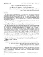 Khảo sát thực trạng sự cố y khoa tại Bệnh viện Trưng Vương năm 2017-2018