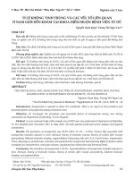 Tỉ lệ không tinh trùng và các yếu tố liên quan ở nam giới đến khám tại khoa hiếm muộn Bệnh viện Từ Dũ